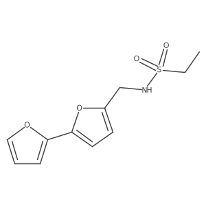 N-([2,2'-bifuran]-5-ylmethyl)ethanesulfonamide结构式