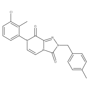 7-(3-chloro-2-methylphenyl)-2-(4-methylbenzyl)-[1,2,4]triazolo[4,3-a]pyrazine-3,8(2H,7H)-dione Structure