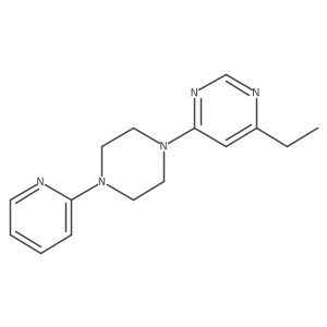 4-Ethyl-6-(4-(pyridin-2-yl)piperazin-1-yl)pyrimidine Structure