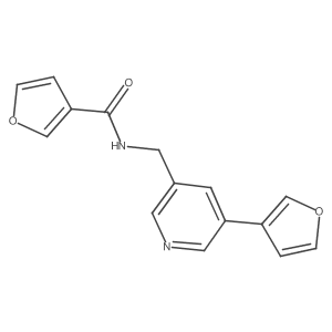 N-((5-(furan-3-yl)pyridin-3-yl)methyl)furan-3-carboxamide Structure