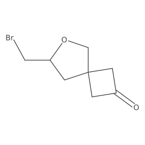 7-(Bromomethyl)-6-oxaspiro[3.4]octan-2-one结构式