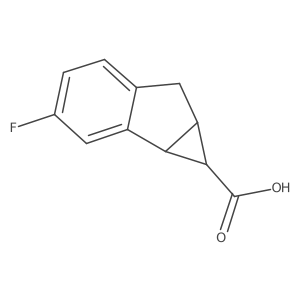 3-Fluoro-1H,1aH,6H,6aH-cyclopropa[a]indene-1-carboxylic acid Structure