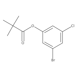 3-Bromo-5-chlorophenyl pivalate结构式