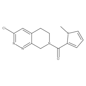 2-{3-chloro-5H,6H,7H,8H-pyrido[3,4-c]pyridazine-7-carbonyl}-1-methyl-1H-pyrrole结构式