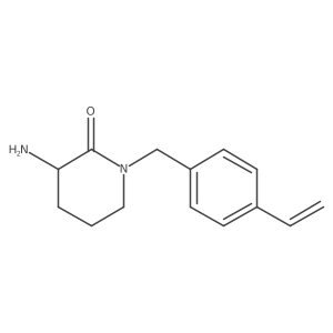 3-Amino-1-[(4-Ethenylphenyl)methyl]-2-Piperidinone Structure