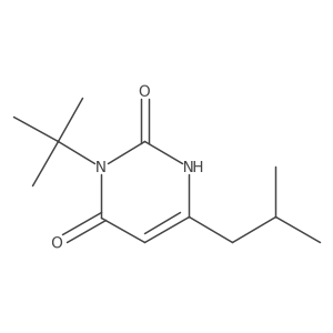 3-Tert-butyl-6-(2-methylpropyl)-1,2,3,4-tetrahydropyrimidine-2,4-dione结构式