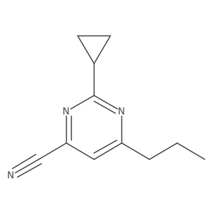 2-Cyclopropyl-6-propylpyrimidine-4-carbonitrile Structure