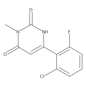 6-(2-Chloro-6-fluorophenyl)-3-methyl-1,2,3,4-tetrahydropyrimidine-2,4-dione Structure
