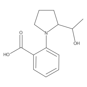 2-(2-(1-Hydroxyethyl)pyrrolidin-1-yl)benzoic acid Structure