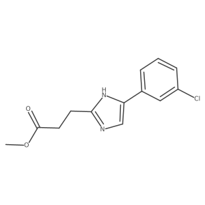 Methyl 3-[5-(3-chlorophenyl)-1H-imidazol-2-yl]propanoate Structure