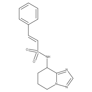 (E)-2-Phenyl-N-(5,6,7,8-tetrahydro-[1,2,4]triazolo[1,5-a]pyridin-8-yl)ethenesulfonamide Structure
