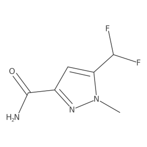 5-(difluoromethyl)-1-methyl-1H-pyrazole-3-carboxamide结构式