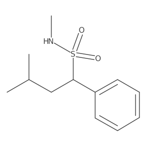 N,3-Dimethyl-1-phenylbutane-1-sulfonamide结构式