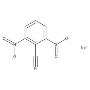 Sodium 2-cyano-3-nitrobenzene-1-sulfinate结构式