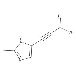 3-(2-methyl-1H-imidazol-4-yl)prop-2-ynoic acid Structure