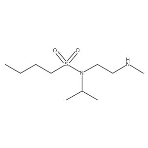 N-[2-(methylamino)ethyl]-N-(propan-2-yl)butane-1-sulfonamide结构式