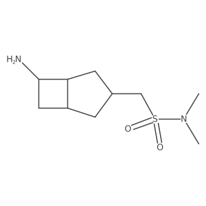 1-{6-aminobicyclo[3.2.0]heptan-3-yl}-N,N-dimethylmethanesulfonamide Structure