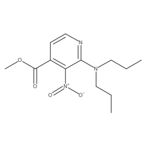 Methyl 2-(dipropylamino)-3-nitropyridine-4-carboxylate结构式
