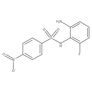 N-(2-amino-6-fluorophenyl)-4-nitrobenzene-1-sulfonamide Structure