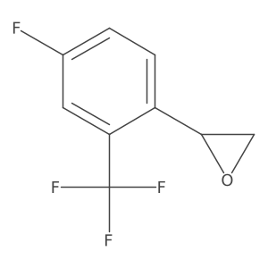 (2S)-2-[4-fluoro-2-(trifluoromethyl)phenyl]oxirane结构式