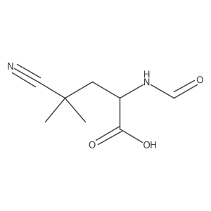 4-Cyano-2-formamido-4,4-dimethylbutanoic acid Structure
