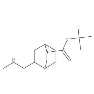 Tert-butyl 5-[(methylamino)methyl]-2-azabicyclo[2.2.2]octane-2-carboxylate Structure
