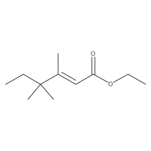 ethyl (2E)-3,4,4-trimethylhex-2-enoate结构式