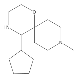 5-Cyclopentyl-9-methyl-1-oxa-4,9-diazaspiro[5.5]undecane Structure