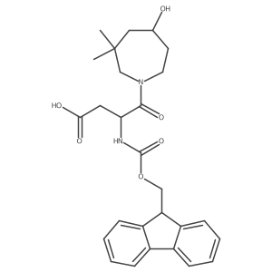 3-({[(9H-fluoren-9-yl)methoxy]carbonyl}amino)-4-(5-hydroxy-3,3-dimethylazepan-1-yl)-4-oxobutanoic acid结构式