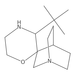 3'-Tert-butyl-4-azaspiro[bicyclo[2.2.2]octane-2,2'-morpholine]结构式