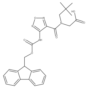 2-[N-(2,2-dimethylpropyl)-1-[4-({[(9H-fluoren-9-yl)methoxy]carbonyl}amino)-1,2,5-oxadiazol-3-yl]formamido]acetic acid Structure