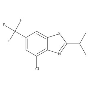 4-Chloro-2-(propan-2-yl)-6-(trifluoromethyl)-1,3-benzothiazole Structure