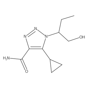 5-cyclopropyl-1-(1-hydroxybutan-2-yl)-1H-1,2,3-triazole-4-carboxamide结构式