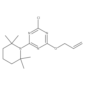 2-Chloro-4-(2-propen-1-yloxy)-6-(2,2,6,6-tetramethyl-1-piperidinyl)-1,3,5-triazine Structure