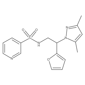 N-(2-(3,5-dimethyl-1H-pyrazol-1-yl)-2-(furan-2-yl)ethyl)pyridine-3-sulfonamide Structure