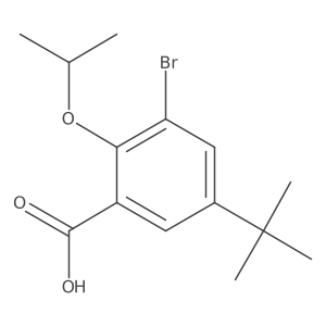 3-Bromo-5-(t-butyl)-2-isopropoxybenZoic acid Structure