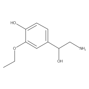 4-[(1R)-2-amino-1-hydroxyethyl]-2-ethoxyphenol结构式