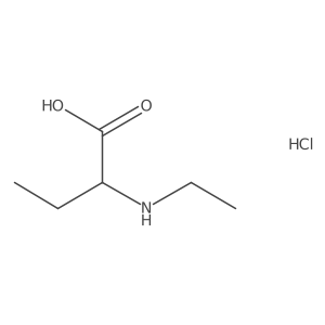 2-(Ethylamino)butanoic acid hydrochloride Structure