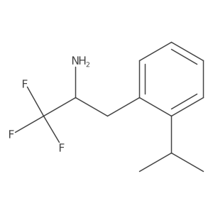 1,1,1-Trifluoro-3-[2-(propan-2-yl)phenyl]propan-2-amine结构式