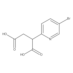 2-(5-Bromopyridin-2-yl)butanedioic acid Structure