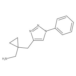 {1-[(1-phenyl-1H-1,2,3-triazol-4-yl)methyl]cyclopropyl}methanamine Structure