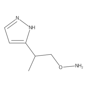 O-[2-(1H-pyrazol-3-yl)propyl]hydroxylamine Structure