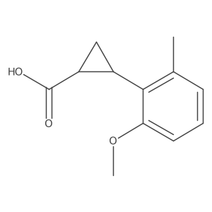 2-(2-Methoxy-6-methylphenyl)cyclopropane-1-carboxylic acid Structure