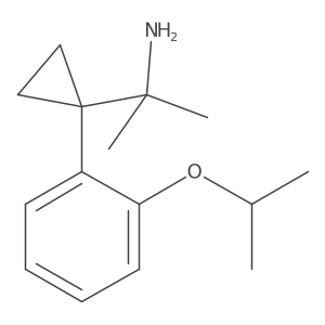 2-{1-[2-(Propan-2-yloxy)phenyl]cyclopropyl}propan-2-amine Structure