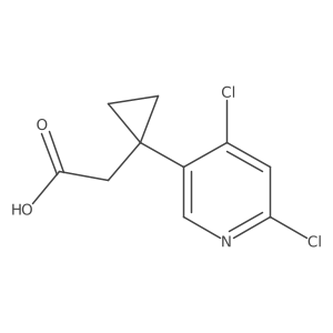 2-[1-(4,6-Dichloropyridin-3-yl)cyclopropyl]acetic acid Structure
