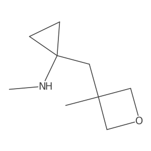 N-methyl-1-[(3-methyloxetan-3-yl)methyl]cyclopropan-1-amine结构式