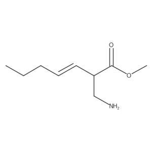 Methyl 2-(aminomethyl)hept-3-enoate Structure