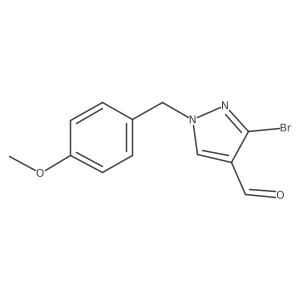 3-Bromo-1-(4-methoxybenzyl)-1H-pyrazole-4-carbaldehyde Structure