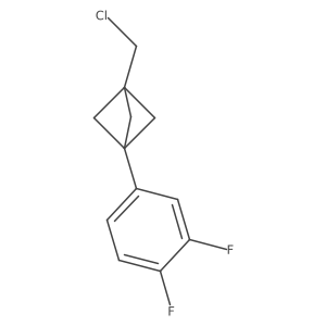 1-(Chloromethyl)-3-(3,4-difluorophenyl)bicyclo[1.1.1]pentane Structure