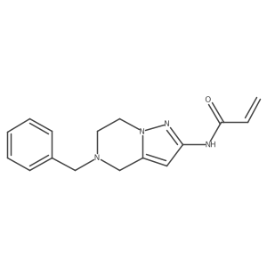 N-{5-benzyl-4H,5H,6H,7H-pyrazolo[1,5-a]pyrazin-2-yl}prop-2-enamide结构式